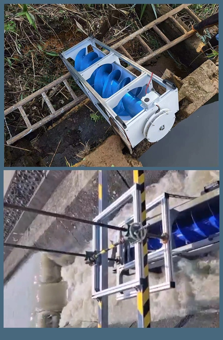 low head 1.5kw 1500w Archimedes spiral hydro water generator for stream ...